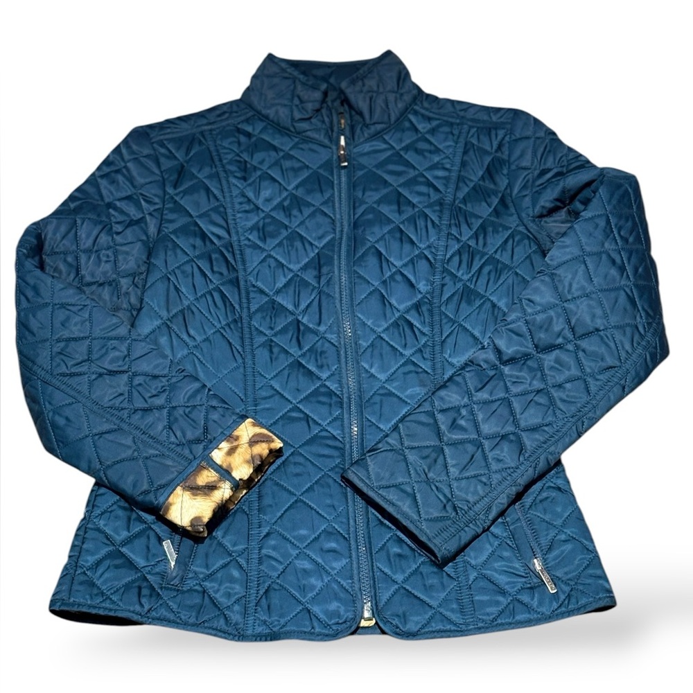 Laundry By Shelli Segal greenish/blue Quilted Puffer Jacket